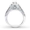 Thumbnail Image 2 of Diamond Engagement Ring 1 ct tw Princess-cut 14K White Gold