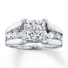 Thumbnail Image 1 of Diamond Engagement Ring 2-3/4 ct tw Princess-cut 14K White Gold