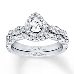 Neil Lane Bridal Set 7/8 Carat tw Diamonds 14K White Gold