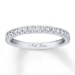 Neil Lane Round Diamond Wedding Band 3/8 ct tw 14K White Gold