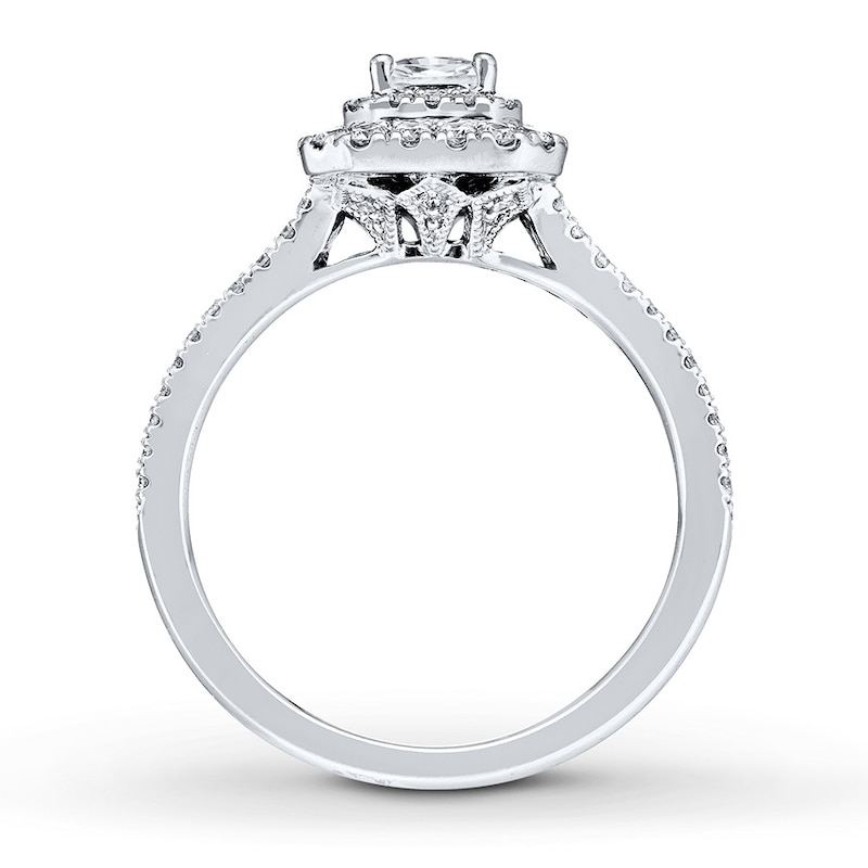 Main Image 2 of Neil Lane Radiant-cut Diamond Engagement Ring 7/8 ct tw 14K White Gold