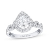 Thumbnail Image 1 of Neil Lane Diamond Engagement Ring 2-1/8 ct tw Pear & Round-cut 14K White Gold