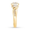 Thumbnail Image 2 of Diamond Engagement Ring 3/8 ct tw Round-cut 10K Two-Tone Gold