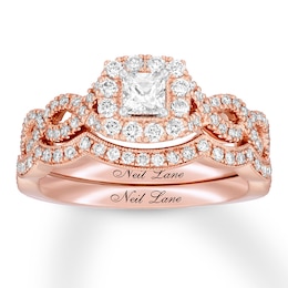 Neil Lane Bridal Set 7/8 ct tw Diamonds 14K Rose Gold