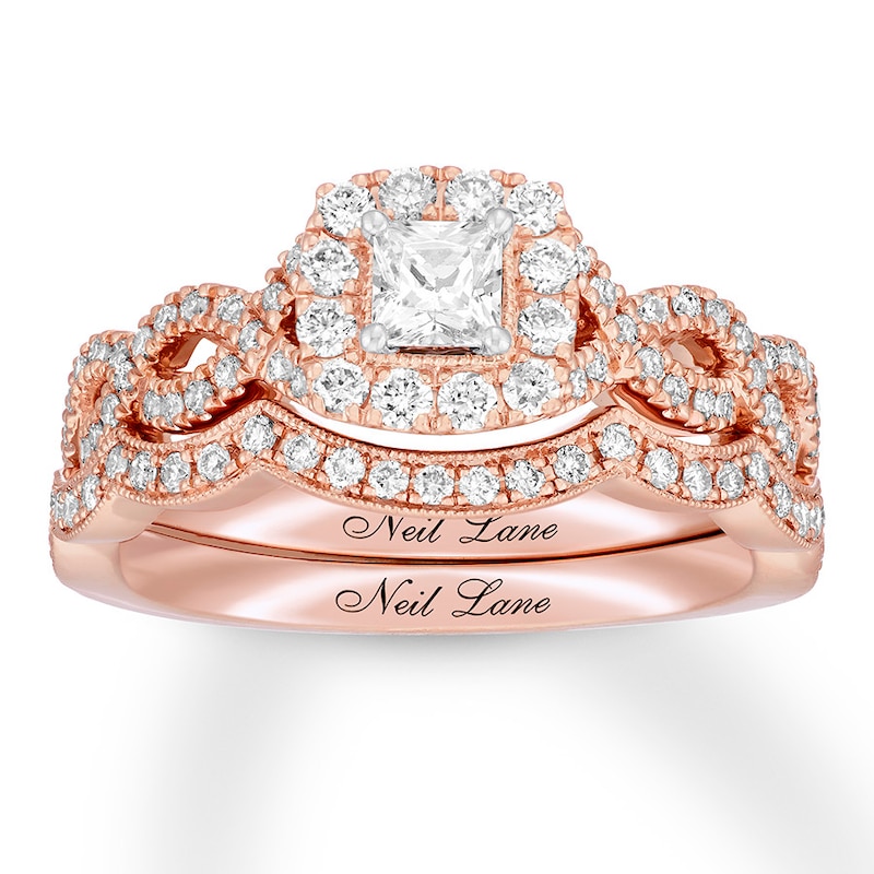 Main Image 1 of Neil Lane Bridal Set 7/8 ct tw Diamonds 14K Rose Gold