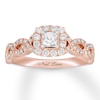 Thumbnail Image 0 of Neil Lane Engagement Ring 5/8 ct tw Princess-cut 14K Rose Gold