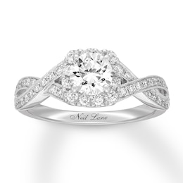 Neil Lane Diamond Engagement Ring 1-1/8 ct tw 14K White Gold