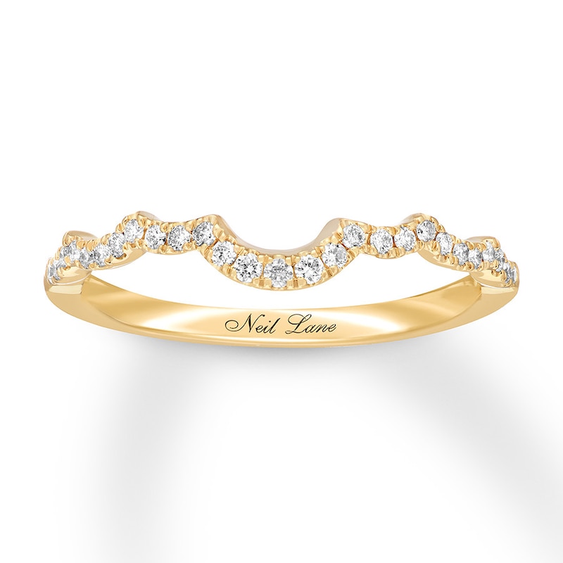 Main Image 5 of Neil Lane Wedding Band 1/6 ct tw Diamonds 14K Yellow Gold