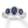 Thumbnail Image 1 of Neil Lane Sapphire Engagement Ring 1/2 ct tw Diamonds 14K White Gold