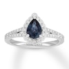 Thumbnail Image 1 of Neil Lane Sapphire Engagement Ring 1/2 ct tw Diamonds 14K White Gold