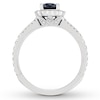 Thumbnail Image 2 of Neil Lane Sapphire Engagement Ring 1/2 ct tw Diamonds 14K White Gold