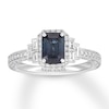 Thumbnail Image 1 of Neil Lane Sapphire Engagement Ring 1/2 ct tw Diamonds 14K Gold