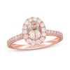 Thumbnail Image 1 of Neil Lane Morganite Engagement Ring 1/2 ct tw Diamonds 14K Rose Gold