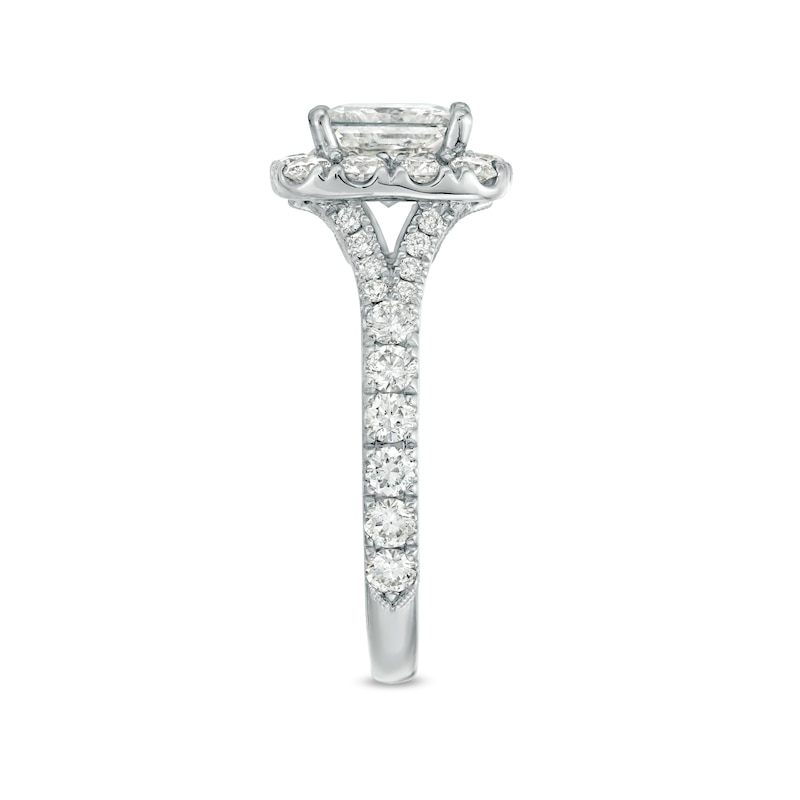 Main Image 3 of Neil Lane Diamond Engagement Ring 2-5/8 ct tw Princess/Round 14K White Gold