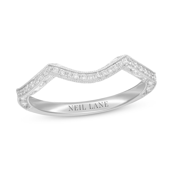 Neil Lane Diamond Wedding Band 1/6 ct tw Round-cut 14K White Gold