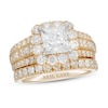 Thumbnail Image 1 of Neil Lane Diamond Bridal Set 3-1/2 ct tw Princess & Round 14K Yellow Gold