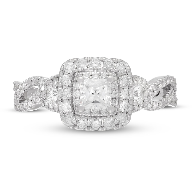 Main Image 2 of Neil Lane Diamond Engagement Ring 1 ct tw Princess & Round 14K White Gold