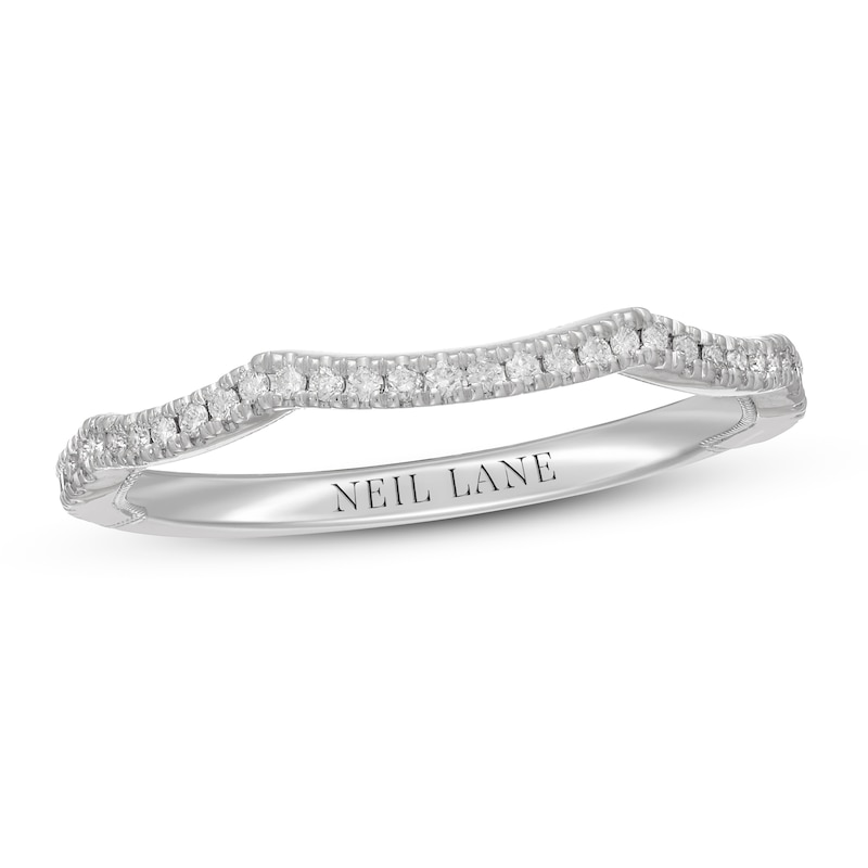 Main Image 1 of Neil Lane Diamond Wedding Band 1/6 ct tw Round-cut 14K White Gold