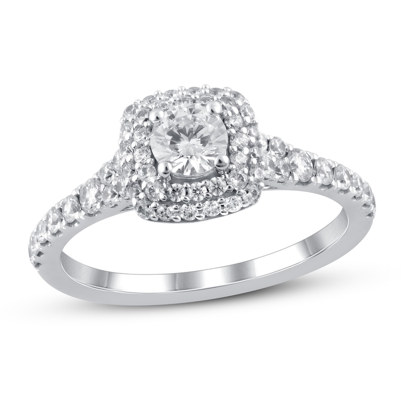 Diamond Engagement Ring 1 ct tw Round-cut 14K White Gold