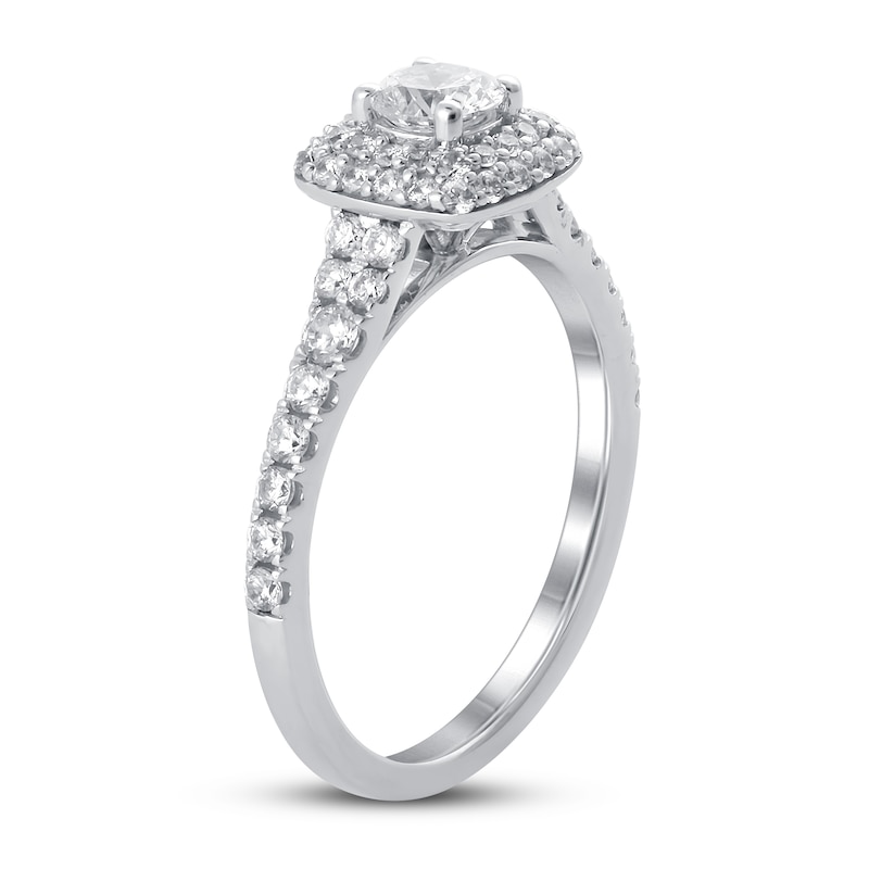 Diamond Engagement Ring 1 ct tw Round-cut 14K White Gold