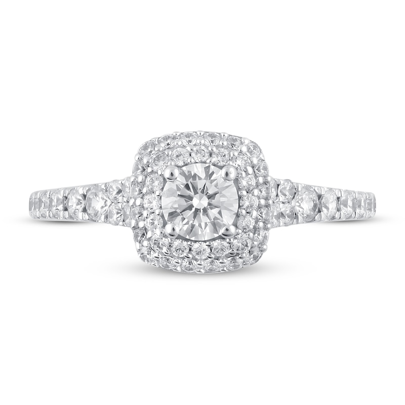 Diamond Engagement Ring 1 ct tw Round-cut 14K White Gold