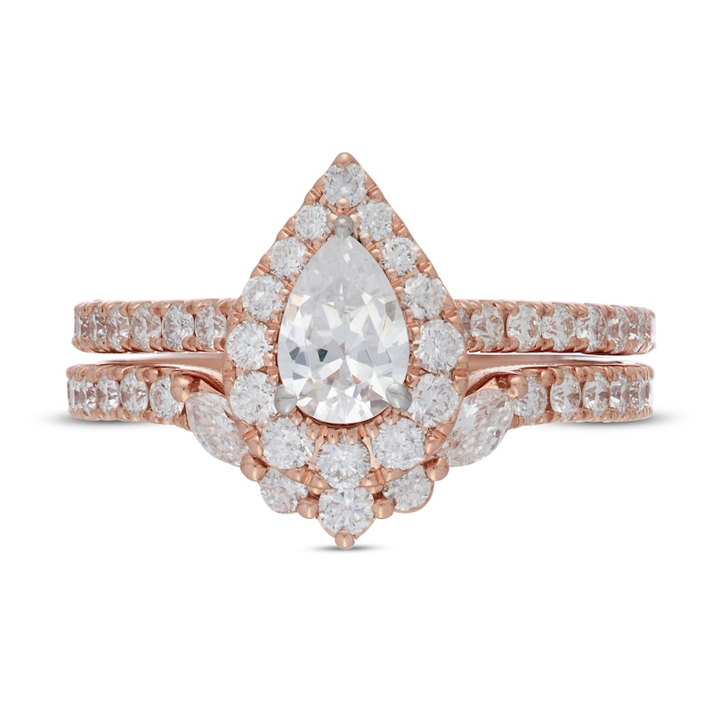 Neil Lane Diamond Bridal Set 1-3/8 ct tw Pear, Round & Marquise 14K ...