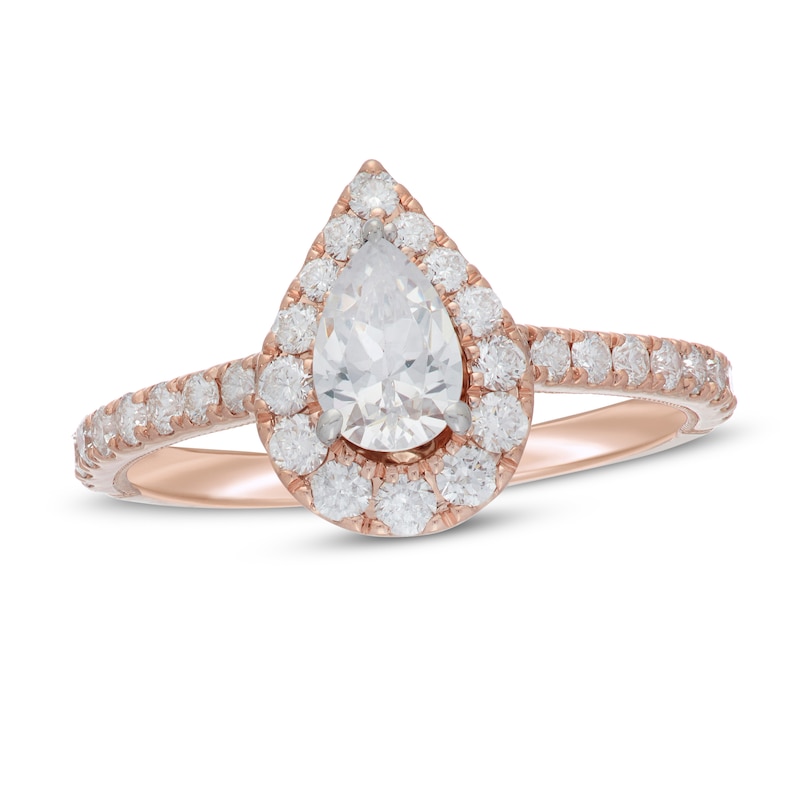 Main Image 1 of Neil Lane Diamond Engagement Ring 1 ct tw Pear 14K Rose Gold