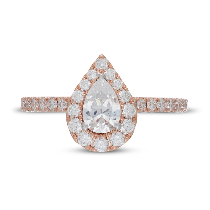 Main Image 3 of Neil Lane Diamond Engagement Ring 1 ct tw Pear 14K Rose Gold