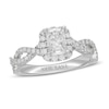 Thumbnail Image 1 of Neil Lane Diamond Engagement Ring 1-1/4 ct tw Radiant & Round 14K White Gold