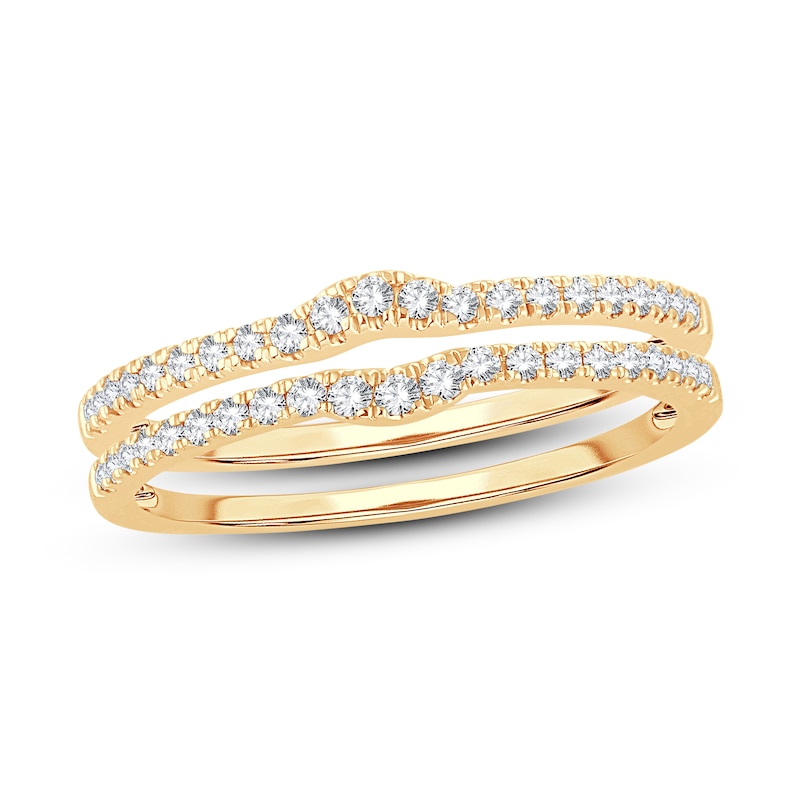 Main Image 1 of Double Wedding Band 1/4 ct tw Diamonds 14K Yellow Gold