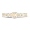 Thumbnail Image 3 of Double Wedding Band 1/4 ct tw Diamonds 14K Yellow Gold