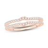 Thumbnail Image 1 of Double Wedding Band 1/4 ct tw Diamonds 14K Rose Gold