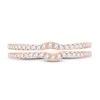 Thumbnail Image 3 of Double Wedding Band 1/4 ct tw Diamonds 14K Rose Gold