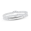 Thumbnail Image 1 of Double Wedding Band 1/4 ct tw Diamonds 14K White Gold