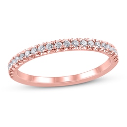 Diamond Wedding Band 1/4 ct tw 14K Rose Gold