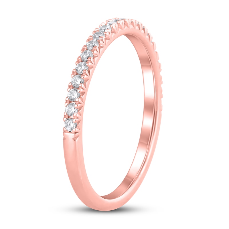 Diamond Wedding Band 1/4 ct tw 14K Rose Gold