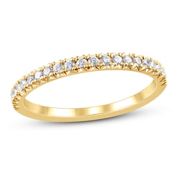 Diamond Wedding Band 1/4 ct tw 14K Yellow Gold