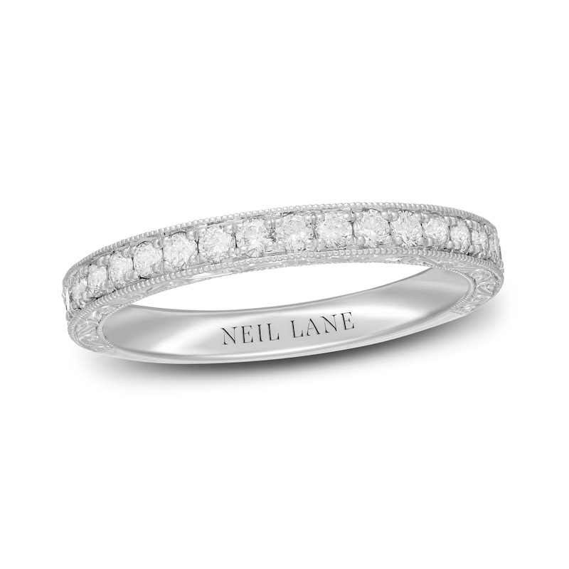 Main Image 1 of Neil Lane Diamond Wedding Band 1/2 ct tw Round-cut 14K White Gold