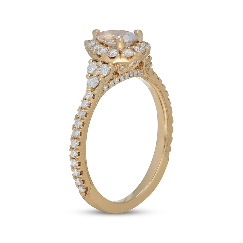 Main Image 2 of Neil Lane Diamond Engagement Ring 1 ct tw Pear & Round 14K Yellow Gold