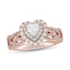 Thumbnail Image 1 of Neil Lane Diamond Engagement Ring 7/8 ct tw Heart & Round-Cut 14K Two-Tone Gold