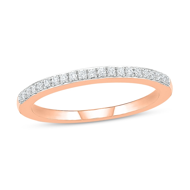 Main Image 1 of Diamond Wedding Band 1/8 ct tw Round-cut 10K Rose Gold