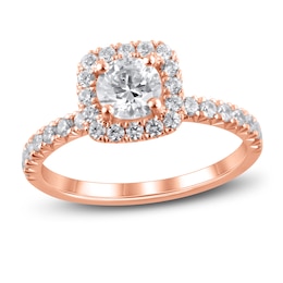 Adore Diamond Engagement Ring 1-1/4 ct tw Round-cut 14K Rose Gold