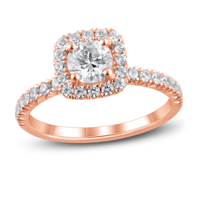 Main Image 1 of Diamond Engagement Ring 1-1/4 ct tw Round-cut 14K Rose Gold