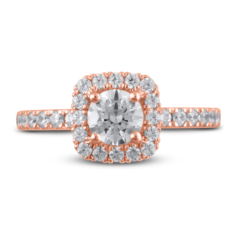 Main Image 3 of Diamond Engagement Ring 1-1/4 ct tw Round-cut 14K Rose Gold