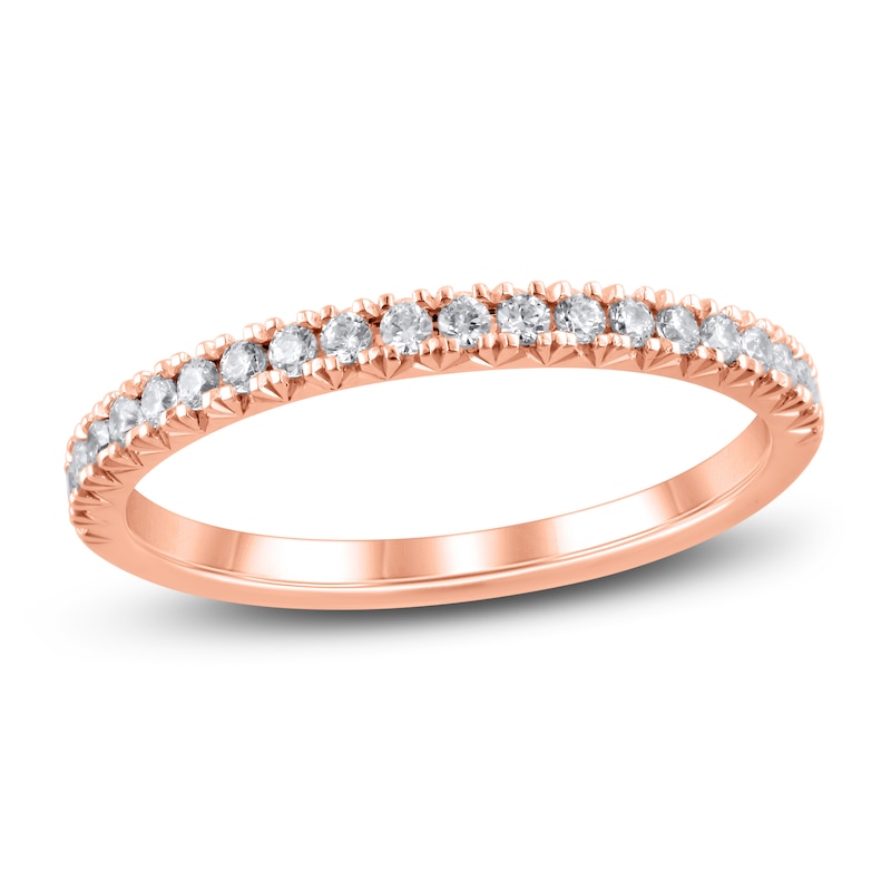 Main Image 1 of Diamond Wedding Band 1/4 ct tw Round-cut 14K Rose Gold