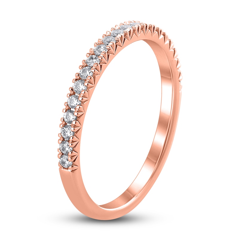 Main Image 2 of Diamond Wedding Band 1/4 ct tw Round-cut 14K Rose Gold