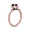 Thumbnail Image 6 of Neil Lane Black & White Diamond Engagement Ring 1-1/8 ct tw Oval & Round-cut 14K Rose Gold