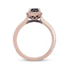 Thumbnail Image 3 of Neil Lane Black & White Diamond Engagement Ring 1-1/8 ct tw Oval & Round-cut 14K Rose Gold