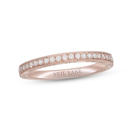 Neil Lane Diamond Wedding Band 1/4 ct tw Round-cut 14K Rose Gold