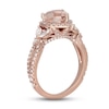 Thumbnail Image 2 of Neil Lane Morganite & Diamond Engagement Ring 7/8 ct tw Marquise & Round-cut 14K Rose Gold